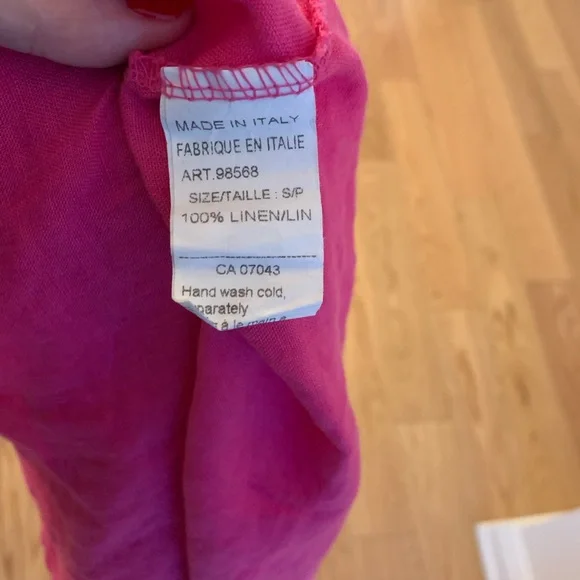 Pink Linen Dress - Picture 6 of 7